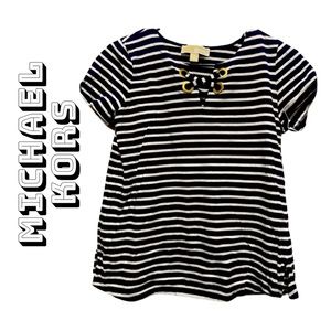 2009M Michael Kors Woman’s stripped blue and white. Medium